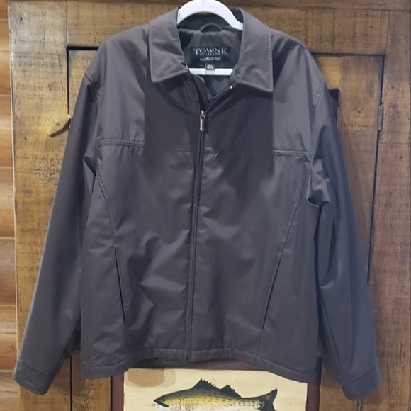 LONDON FOG TOWNE COLLECTION Men's Lightweight Quilt Lined Overcoat Size L - Picture 2 of 11